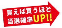 買えば買うほど当選確率UP！！